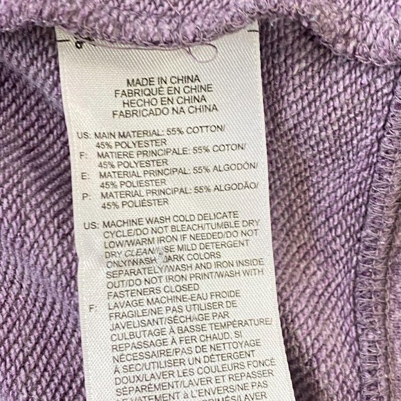 REEBOK Purple Zip Hoodie - Picture 5 of 5